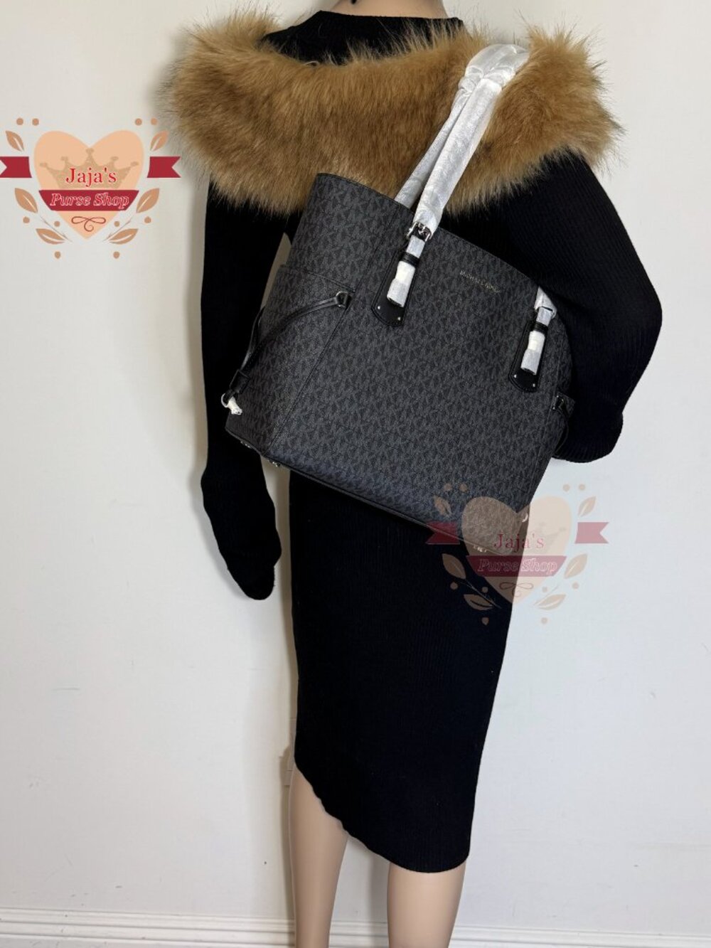 🖤Michael Kors 3 Compartment PVC/Canvas Coated Tote🖤 - Picture 15 of 16